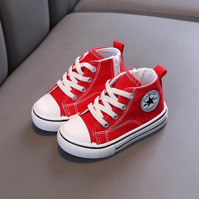 Children s canvas shoes, new spring and autumn models, boys casual shoes, Korean-style girls mid-top canvas shoes, toddler sneakers 21-26Take a photo with on красный
Children s canvas shoes, new spring and autumn models, boys casual shoes, Korean-style girls mid-top canvas shoes, toddler sneakers 21-26Take a photo with on красный