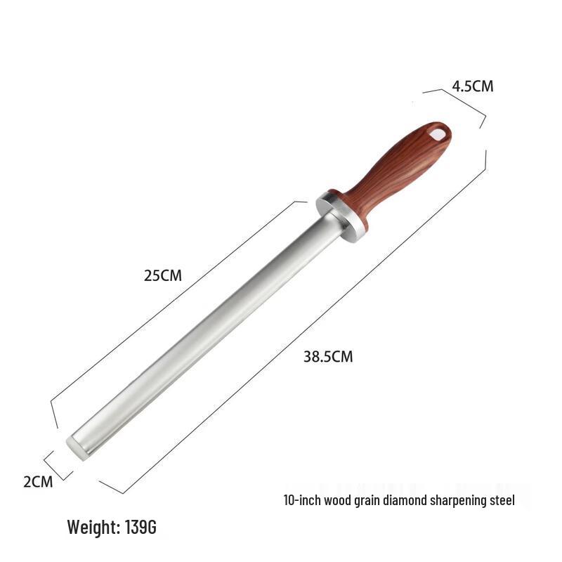 ZISIZ 10-inch Diamond Flat Sharpening Rod
ZISIZ 10-inch Diamond Flat Sharpening Rod