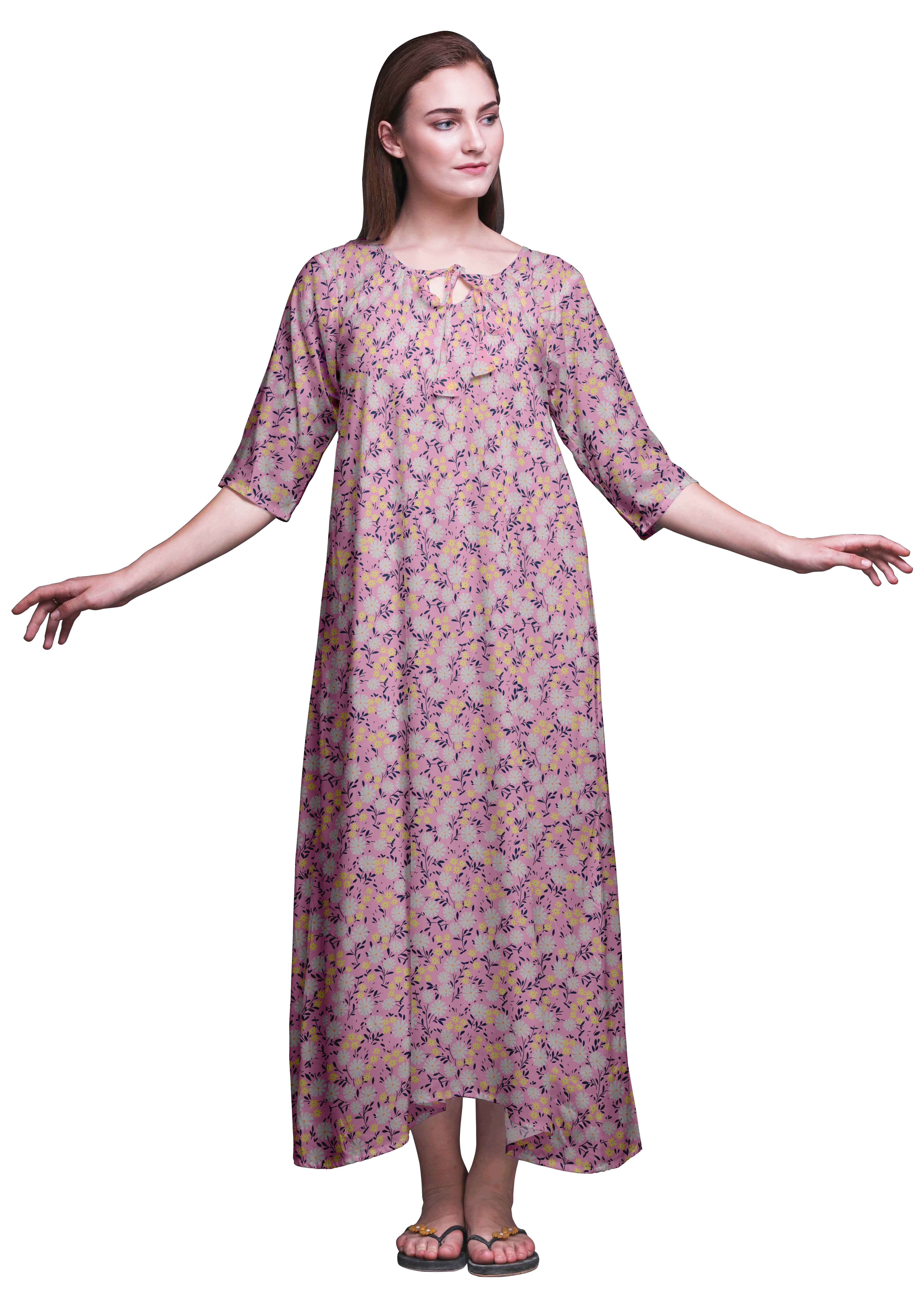 Bimba Lavender Butterflies Printed Nightgowns Maxi Sleepwear for Women Long Sleep Dress XXX-Large світло-рожевий колір
Bimba Lavender Butterflies Printed Nightgowns Maxi Sleepwear for Women Long Sleep Dress XXX-Large світло-рожевий колір