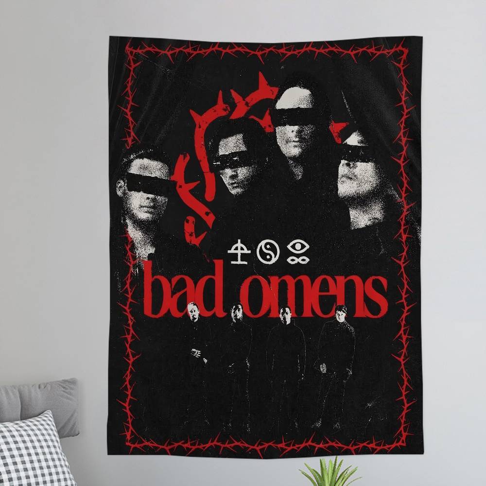 Rock Band BBad OOmens Printed Large Wall Tapestry Art Science Fiction Room Home Decor Decor Blanket 74x94cm(29x37in)
Rock Band BBad OOmens Printed Large Wall Tapestry Art Science Fiction Room Home Decor Decor Blanket 74x94cm(29x37in)