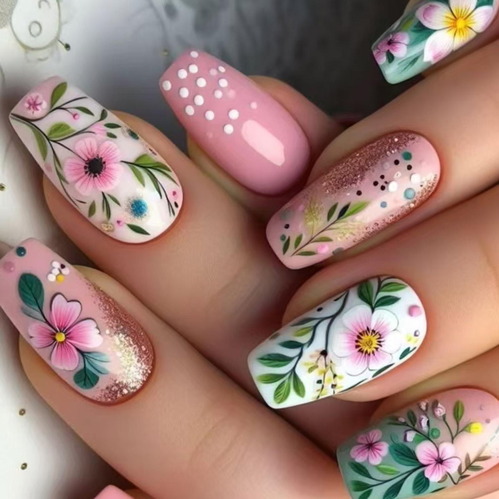 24 шт. Накладные ногти Весенний цветок Глянцевые Полное покрытие Наклейки на ногти Ногти-гроб Искусственные ногти Маникюр для женщин
24 шт. Накладные ногти Весенний цветок Глянцевые Полное покрытие Наклейки на ногти Ногти-гроб Искусственные ногти Маникюр для женщин