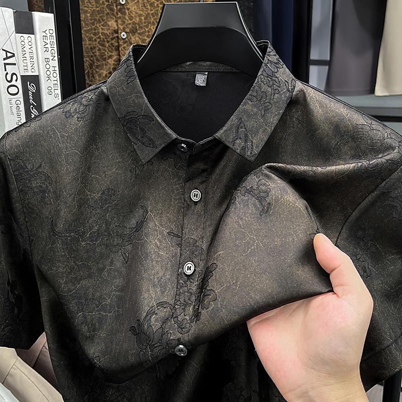 Men s Summer Hong Kong Style Loose Collar Top Men s Short Sleeved Shirt Men s Shirt XL
Men s Summer Hong Kong Style Loose Collar Top Men s Short Sleeved Shirt Men s Shirt XL