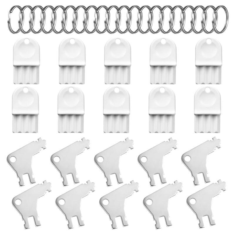 ABWR-20Pcs Paper Towel Dispenser Key, Plastic & Metal Toilet Paper Holder Dispenser Key Replacement With 20 Key Rings
ABWR-20Pcs Paper Towel Dispenser Key, Plastic & Metal Toilet Paper Holder Dispenser Key Replacement With 20 Key Rings
