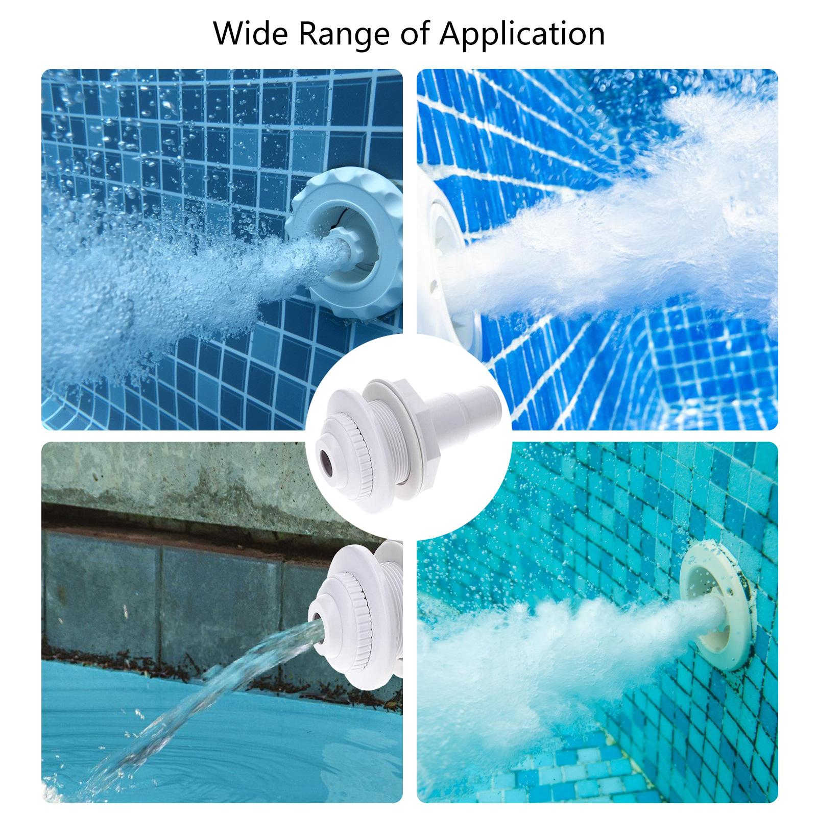 Pool Return Jet Nozzle Set Adjustable Water Flows Pool Wall Return Fittings Simple Installation 2pcs for Swimming Pool
Pool Return Jet Nozzle Set Adjustable Water Flows Pool Wall Return Fittings Simple Installation 2pcs for Swimming Pool