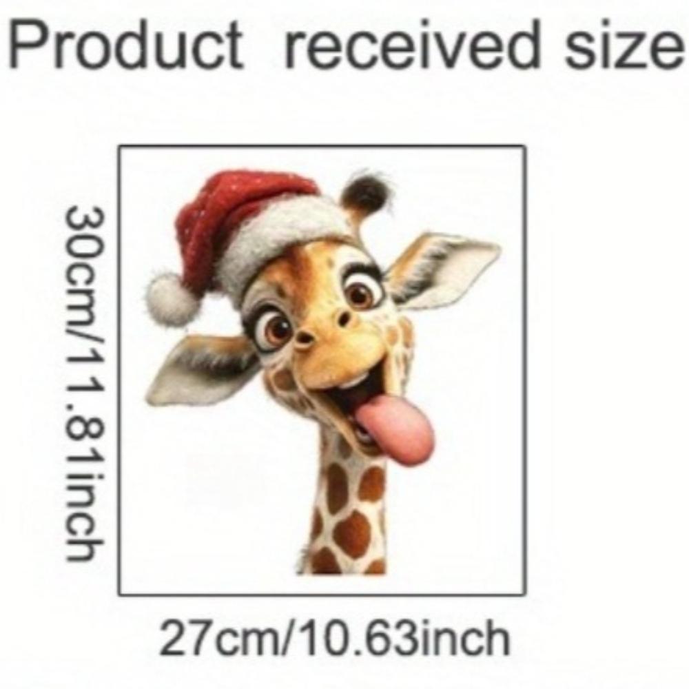 1PC Christmas Hat Design Festive Giraffe Window Glass Stickers Holiday Door Wall Toilet Self- Adhesive Waterproof Vinyl Decals
1PC Christmas Hat Design Festive Giraffe Window Glass Stickers Holiday Door Wall Toilet Self- Adhesive Waterproof Vinyl Decals