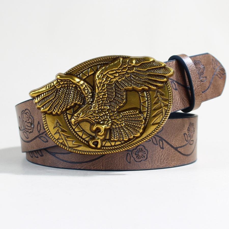 Ремень Western Denim Flying Eagle Buckle с пряжкой, унисекс, винтажный панк-ремень с тиснением 103Cm length (M size)
Ремень Western Denim Flying Eagle Buckle с пряжкой, унисекс, винтажный панк-ремень с тиснением 103Cm length (M size)