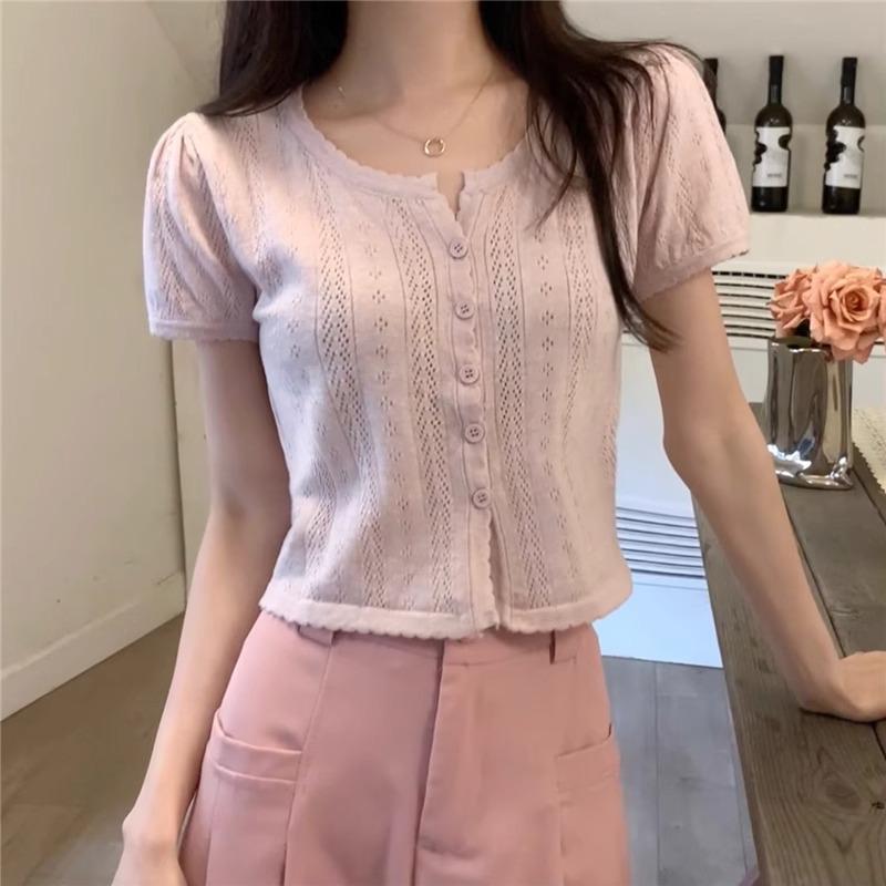 Chic French Style Crochet Knit Cardigan for Women - Summer 2024 Short Sleeve Slim Fit One size (up to 125 lbs)
Chic French Style Crochet Knit Cardigan for Women - Summer 2024 Short Sleeve Slim Fit One size (up to 125 lbs)