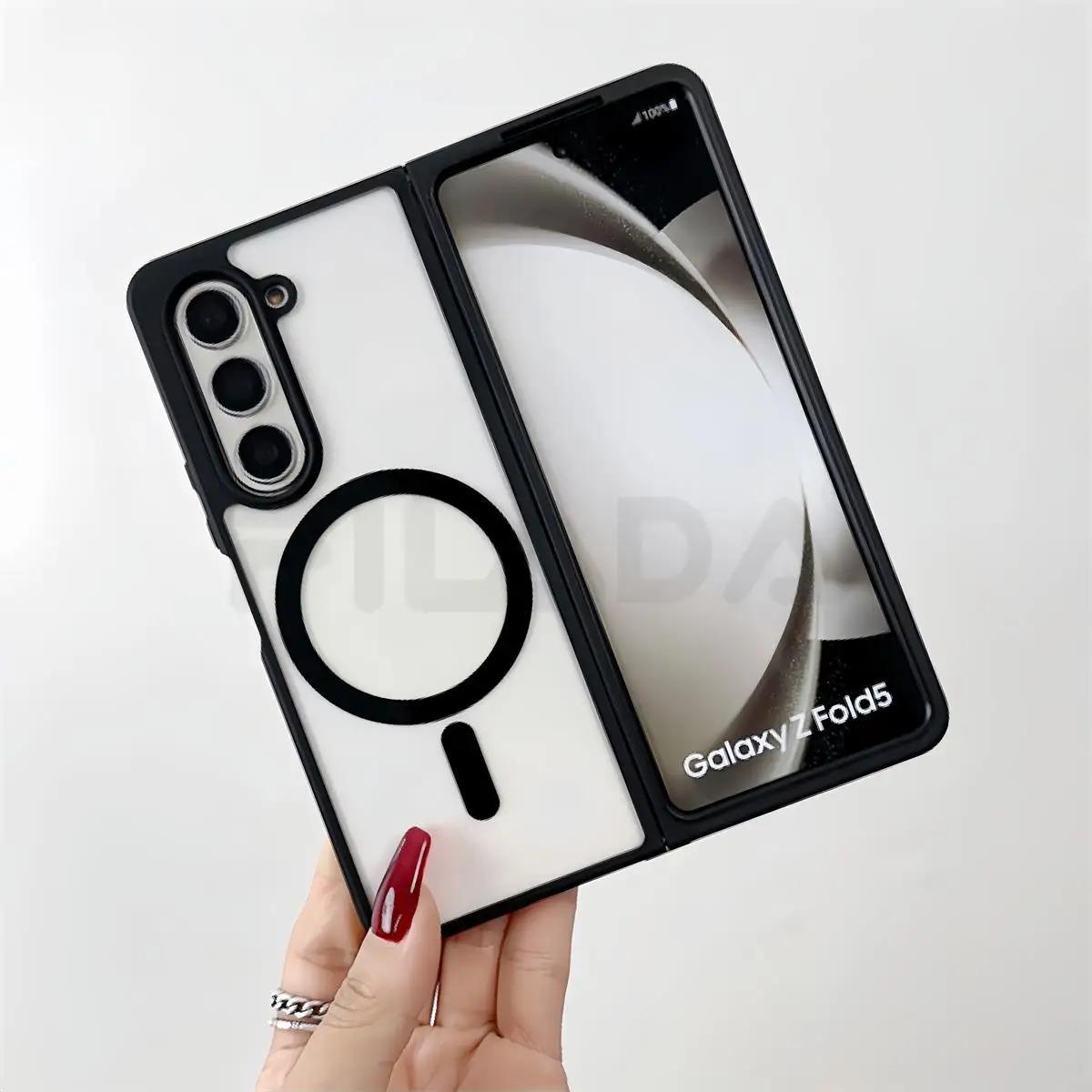 Чехол Magsafe для Samsung Galaxy Z Fold 5 4, приятный для кожи, матовый, прозрачный, магнитный, силиконовый противоударный чехол с беспроводной зарядкой
Чехол Magsafe для Samsung Galaxy Z Fold 5 4, приятный для кожи, матовый, прозрачный, магнитный, силиконовый противоударный чехол с беспроводной зарядкой