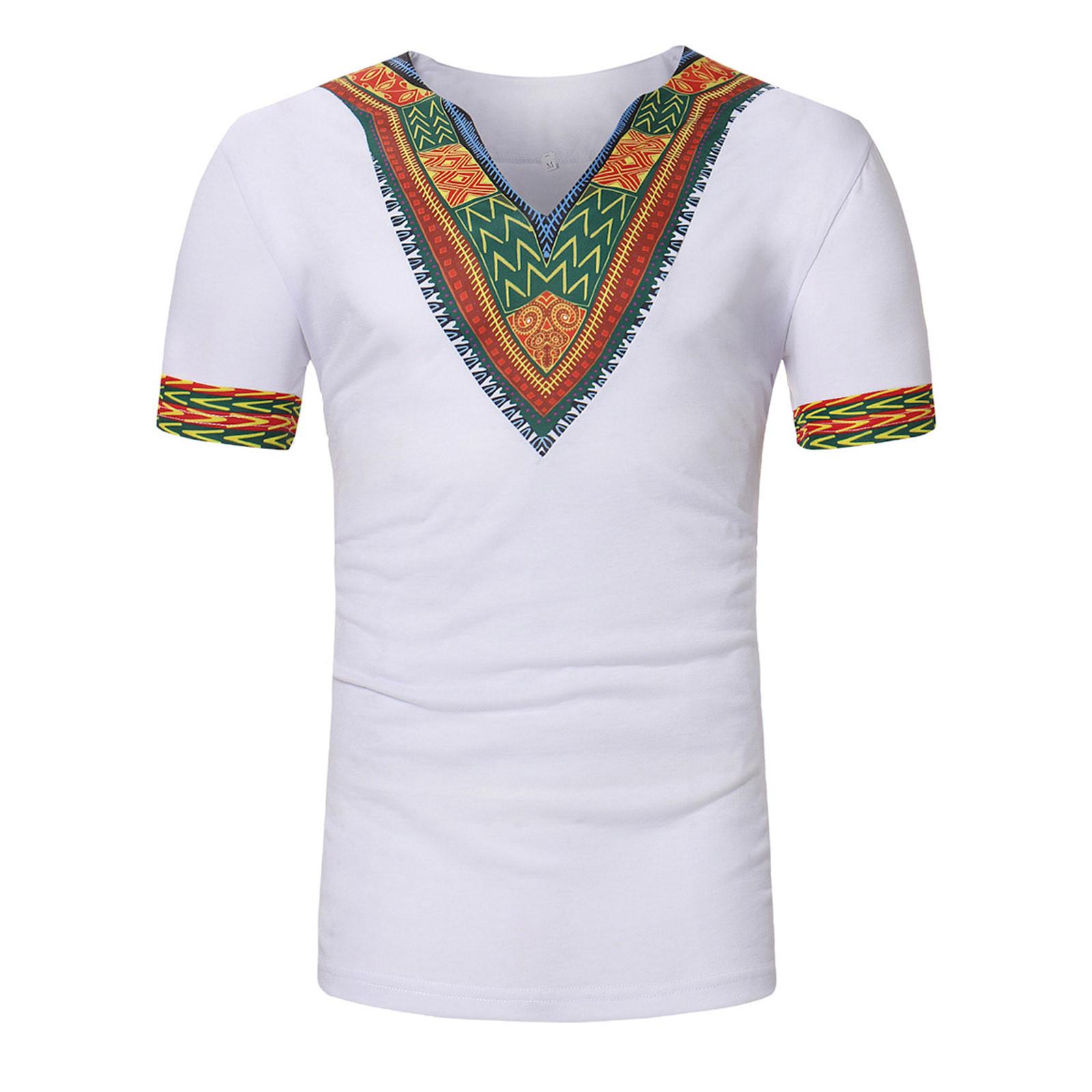 Men S Cotton Shirt Men S Ethnic Printed V-Neck Short-Sleeved T-Shirt Top M білий
Men S Cotton Shirt Men S Ethnic Printed V-Neck Short-Sleeved T-Shirt Top M білий