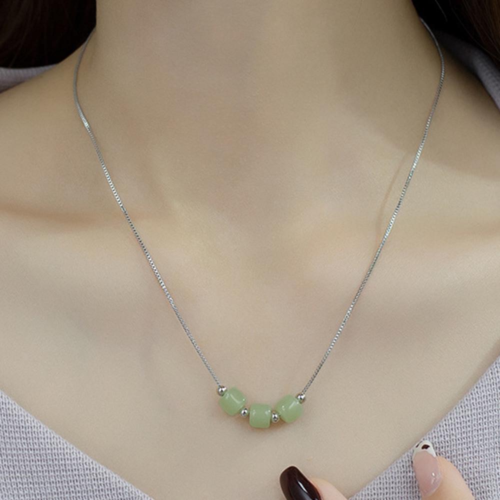 PANJBJ 925 Sterling Copper Hotan Jade Necklace For Women Round Retro Originality Bamboo Joint Ethnic Zircon Gift Dropship
PANJBJ 925 Sterling Copper Hotan Jade Necklace For Women Round Retro Originality Bamboo Joint Ethnic Zircon Gift Dropship