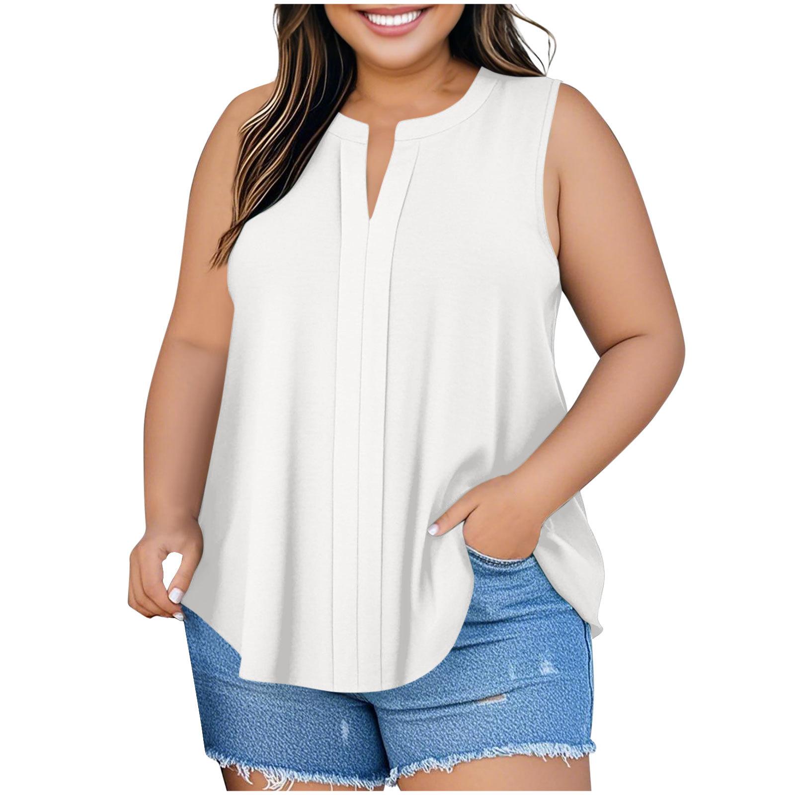 Women s Fashion Plus Size Loose-Fit Sleeveless T-Shirt Top XL білий
Women s Fashion Plus Size Loose-Fit Sleeveless T-Shirt Top XL білий