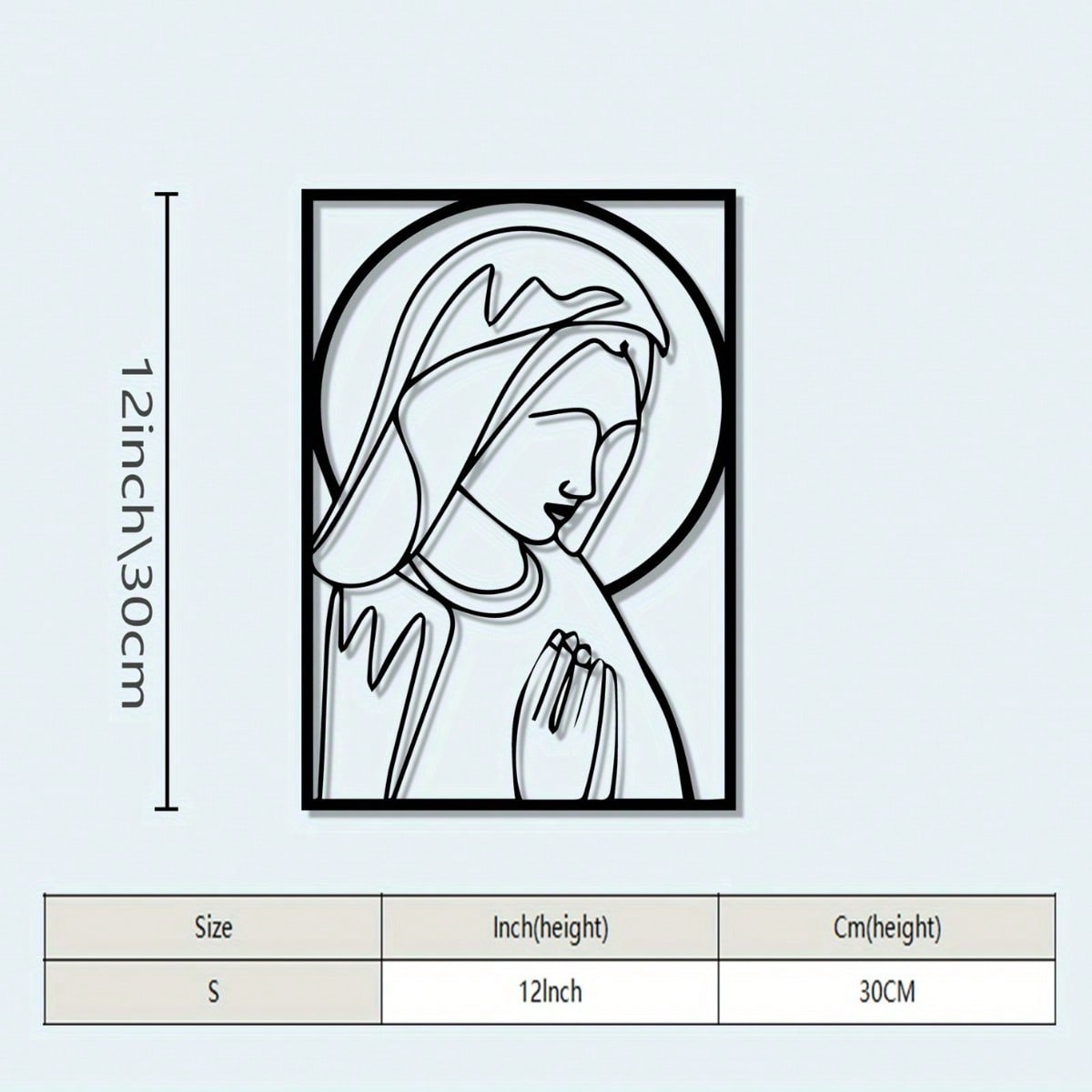 Vintage Virgin Mary Iron Wall Art Rust Resistant Sculpture Prayer Statue for Church Decor різнокольоровий
Vintage Virgin Mary Iron Wall Art Rust Resistant Sculpture Prayer Statue for Church Decor різнокольоровий
