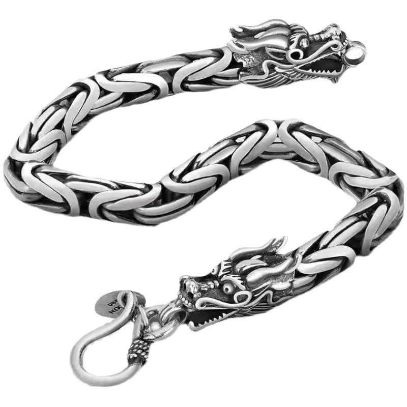 Винтажный браслет с двойной головой дракона и килем, мужской властный индивидуальный хип-хоп гангстерский красивый подарок на день рождения для пожилых людей 21cm
Винтажный браслет с двойной головой дракона и килем, мужской властный индивидуальный хип-хоп гангстерский красивый подарок на день рождения для пожилых людей 21cm