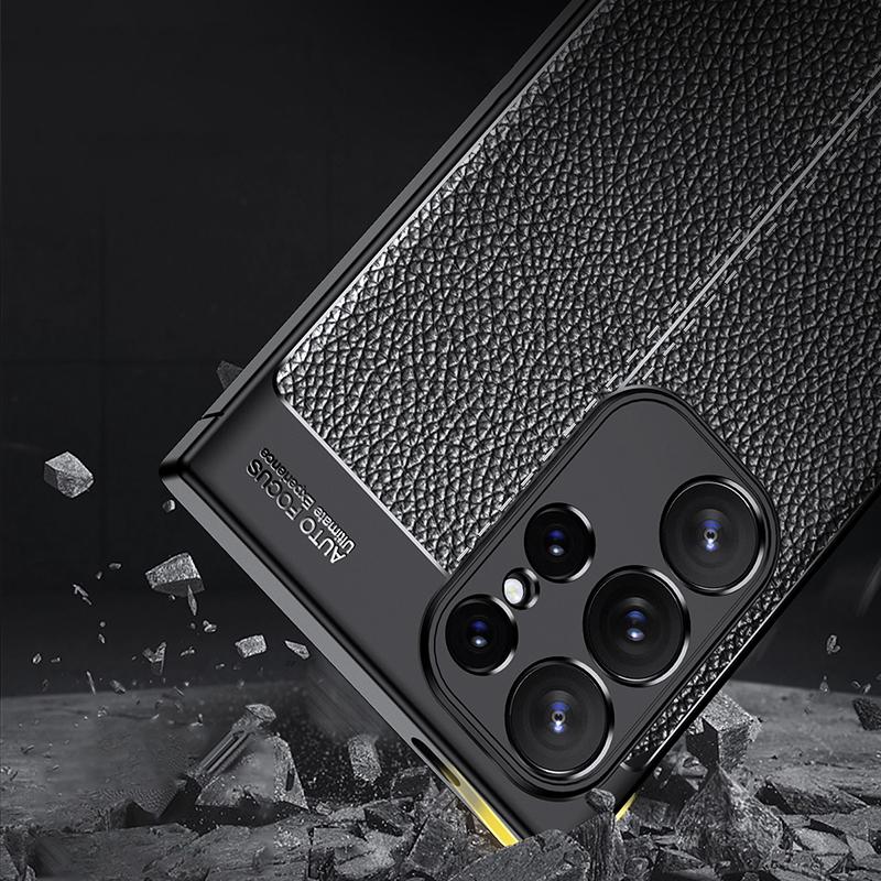 Phone Cover for Samsung Galaxy S24 Ultra Case Litchi Texture Slim Soft TPU Phone Shell Black
Phone Cover for Samsung Galaxy S24 Ultra Case Litchi Texture Slim Soft TPU Phone Shell Black
