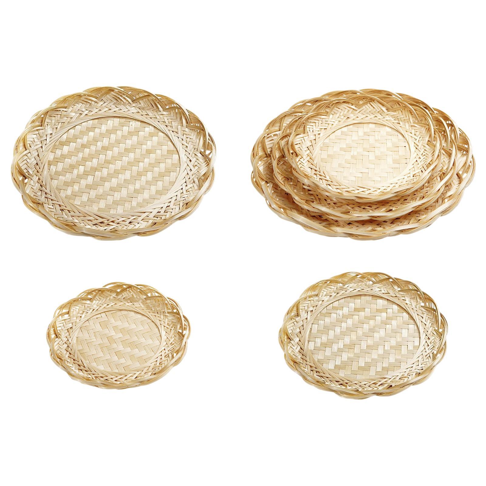 Bamboo Basket Tray Food Storage Platter Hand Weave Container Lightweight Bread Basket for Home Snacks Vegetable Party Kitchen S
Bamboo Basket Tray Food Storage Platter Hand Weave Container Lightweight Bread Basket for Home Snacks Vegetable Party Kitchen S