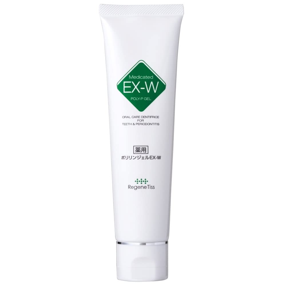 Regentis Medicated Polyrin Gel EX-W 60g (2 month supply) Contains EX polyphosphate Medicated toothpaste Removes stains Coating Improves oral
Regentis Medicated Polyrin Gel EX-W 60g (2 month supply) Contains EX polyphosphate Medicated toothpaste Removes stains Coating Improves oral
