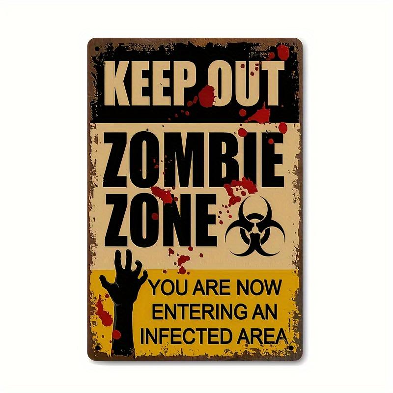No Zombie Zone Vintage Metal Sign - Horror Themed Wall Decor for Homes, Bars, Men S Caves, and More - Easy to Hang, No Powe 20x30cm(7.8x11.8inch)
No Zombie Zone Vintage Metal Sign - Horror Themed Wall Decor for Homes, Bars, Men S Caves, and More - Easy to Hang, No Powe 20x30cm(7.8x11.8inch)