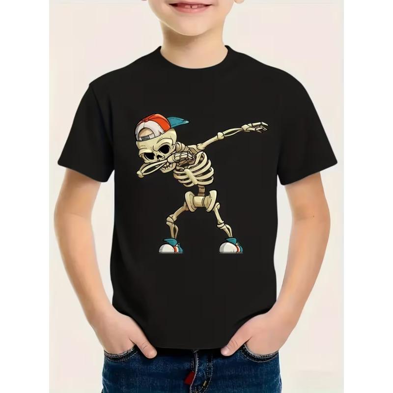 European Size Boys Round Neck Short Sleeved T Shirt with Skull Pattern Print 98cm чёрный
European Size Boys Round Neck Short Sleeved T Shirt with Skull Pattern Print 98cm чёрный