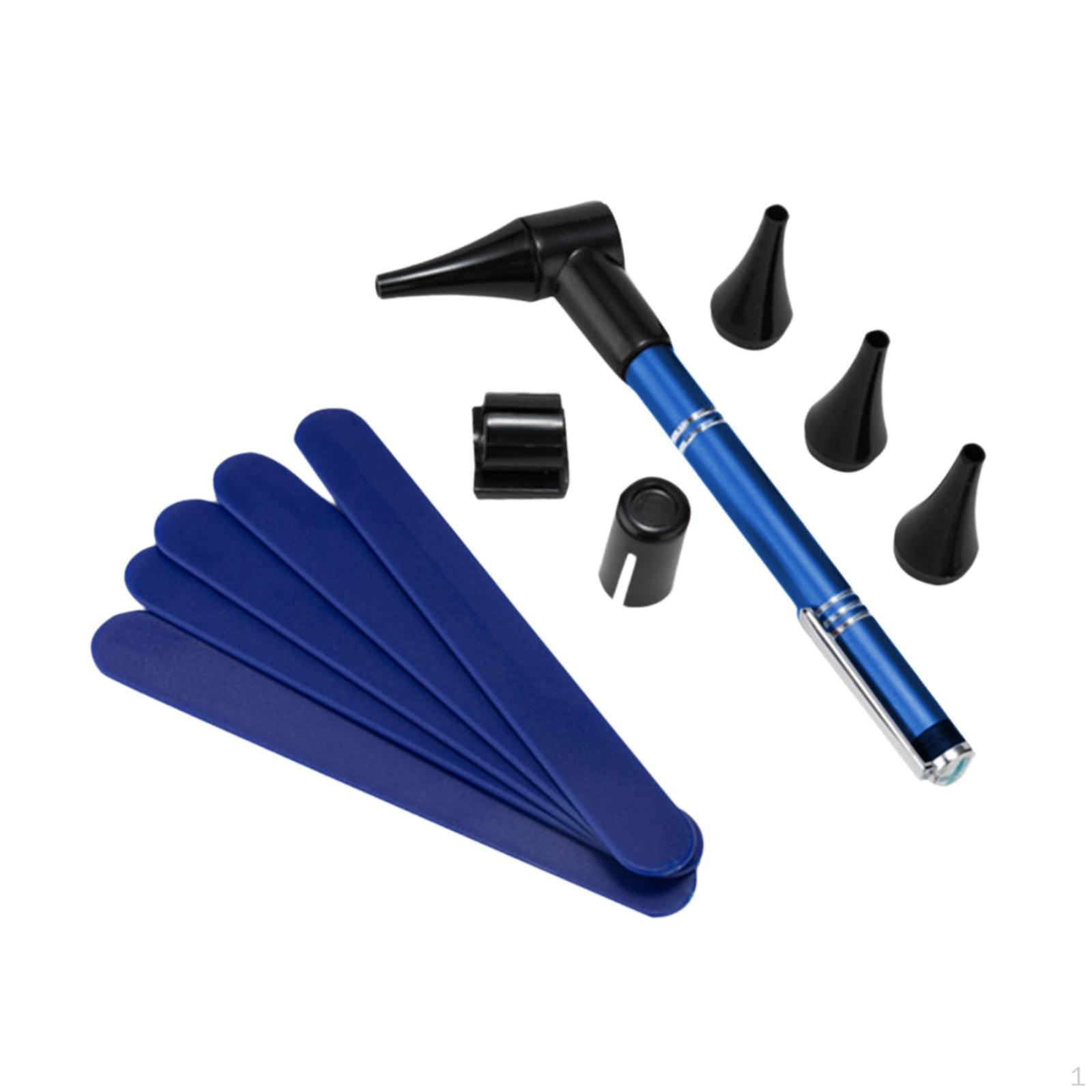 Карманный отоскоп для комплексного осмотра с 3 сменными головками синий
Карманный отоскоп для комплексного осмотра с 3 сменными головками синий