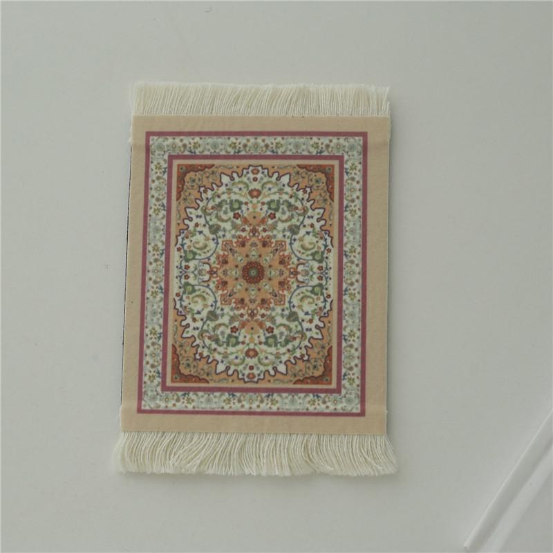 Персидский мини-тканый коврик для мыши, коврик для мыши в стиле ретро, ковер с узором, чашка, коврик для мыши для ноутбука, ПК, домашний офис, стол, декор, ремесло 13.5x9cm коричневый