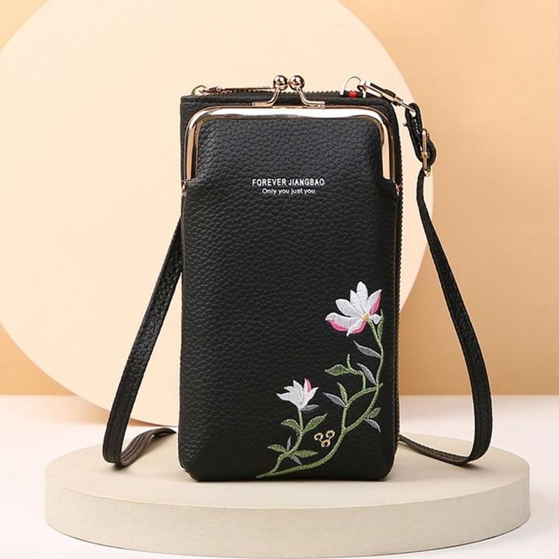 Женская сумка кроссбоди из ПУ, сумка-кошелек для телефона, элегантная сумка-мессенджер с цветочным узором, маленькая женская наплечная сумка-тоут для девушек чёрный
Женская сумка кроссбоди из ПУ, сумка-кошелек для телефона, элегантная сумка-мессенджер с цветочным узором, маленькая женская наплечная сумка-тоут для девушек чёрный
