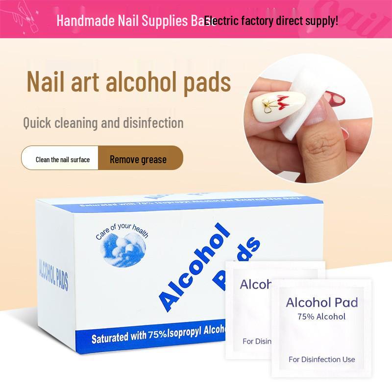 Nail Art 75% Alcohol Pads: Portable Oil-Removing and Disinfecting Wipes for Nail Cleaning
Nail Art 75% Alcohol Pads: Portable Oil-Removing and Disinfecting Wipes for Nail Cleaning