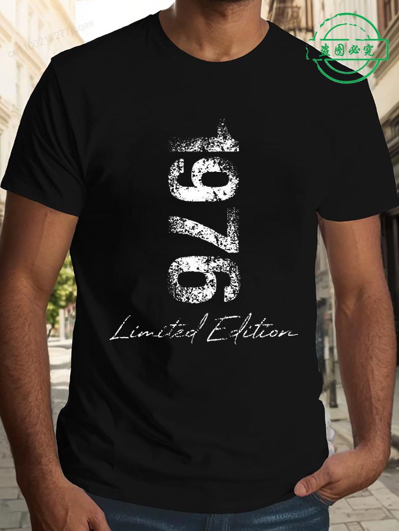 Mens Tshirt 1976 Shirt 1976 Limited Edition TShirts Birthday Gifts Short Sleeve for Men Women Vintage TShirt Male Clothes 3XL
Mens Tshirt 1976 Shirt 1976 Limited Edition TShirts Birthday Gifts Short Sleeve for Men Women Vintage TShirt Male Clothes 3XL