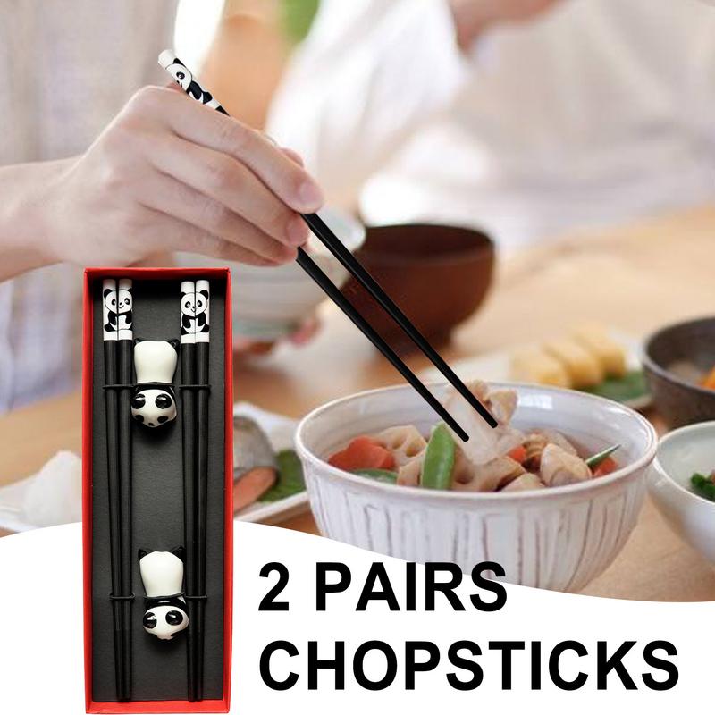 Chinese Chop Sticks Panda Reusable Chopstick Set With Ceramic Holders 2 Pairs 9.4 Inch Chop Sticks Non-Slip Dishwasher Safe For france
Chinese Chop Sticks Panda Reusable Chopstick Set With Ceramic Holders 2 Pairs 9.4 Inch Chop Sticks Non-Slip Dishwasher Safe For france