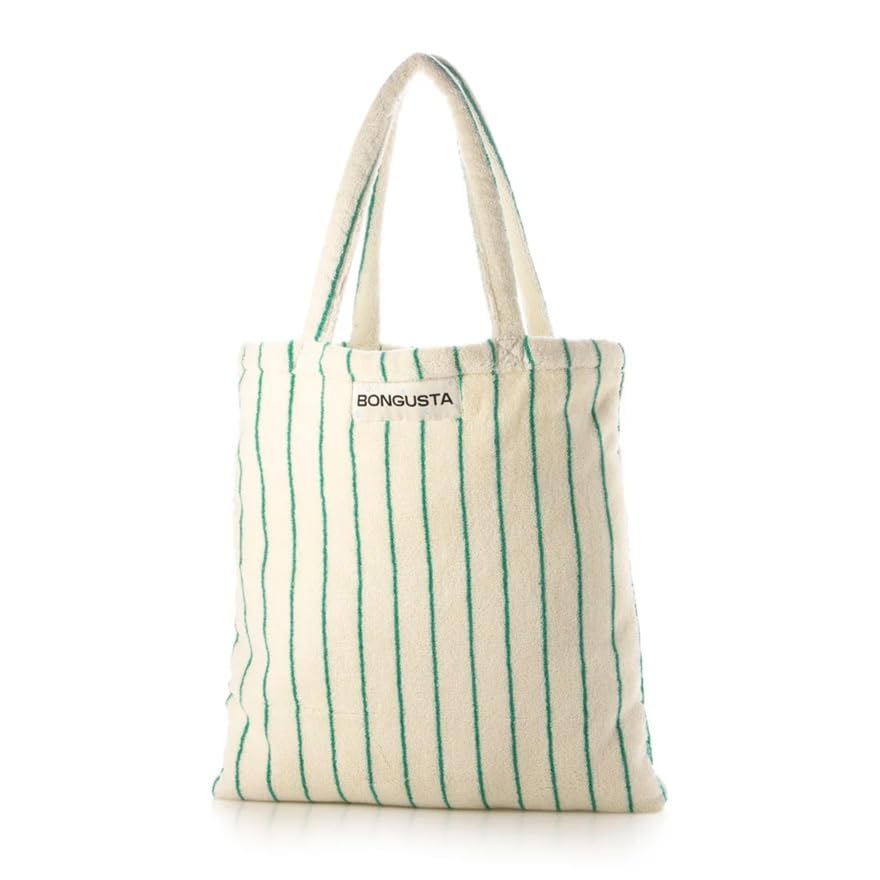 BONGUSTA NARAM Tote Bag, Women s, BON01, Lightweight Cotton Toweling, Striped, Fluffy (Pure White & Grass), Perfect for Summer, Beach, Pool, Leisure,
BONGUSTA NARAM Tote Bag, Women s, BON01, Lightweight Cotton Toweling, Striped, Fluffy (Pure White & Grass), Perfect for Summer, Beach, Pool, Leisure,