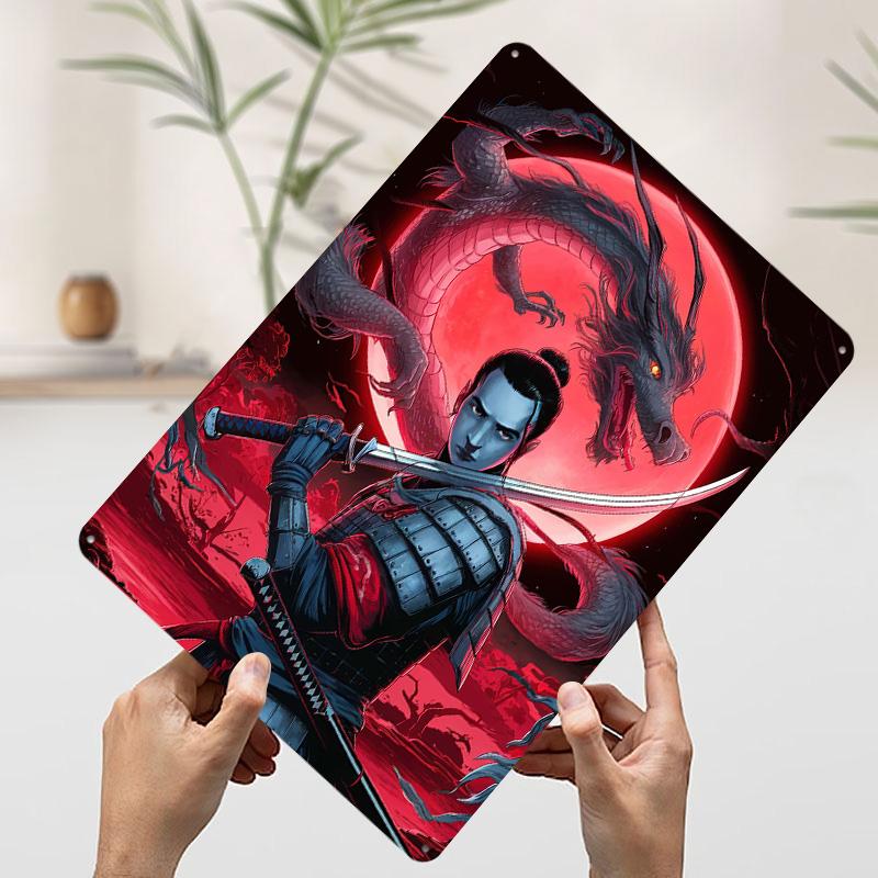 Dragon Samurai Tin Plaque Poster Customized Wall Art Retro Vintage Metal Signs for Man Cave Desk Decor Decoration Garage Room 7.9x11.8In(20x30cm)
Dragon Samurai Tin Plaque Poster Customized Wall Art Retro Vintage Metal Signs for Man Cave Desk Decor Decoration Garage Room 7.9x11.8In(20x30cm)