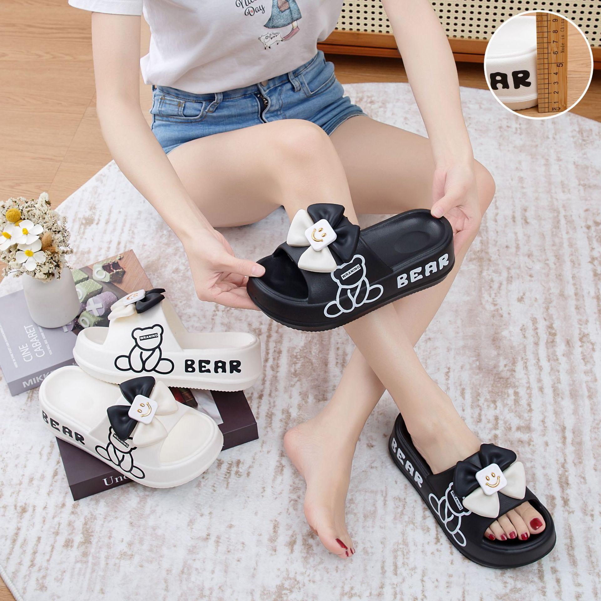 Slippers women wear bear smiley face bow in summer fashion thick bottom cm one-word slippers 36/37
Slippers women wear bear smiley face bow in summer fashion thick bottom cm one-word slippers 36/37
