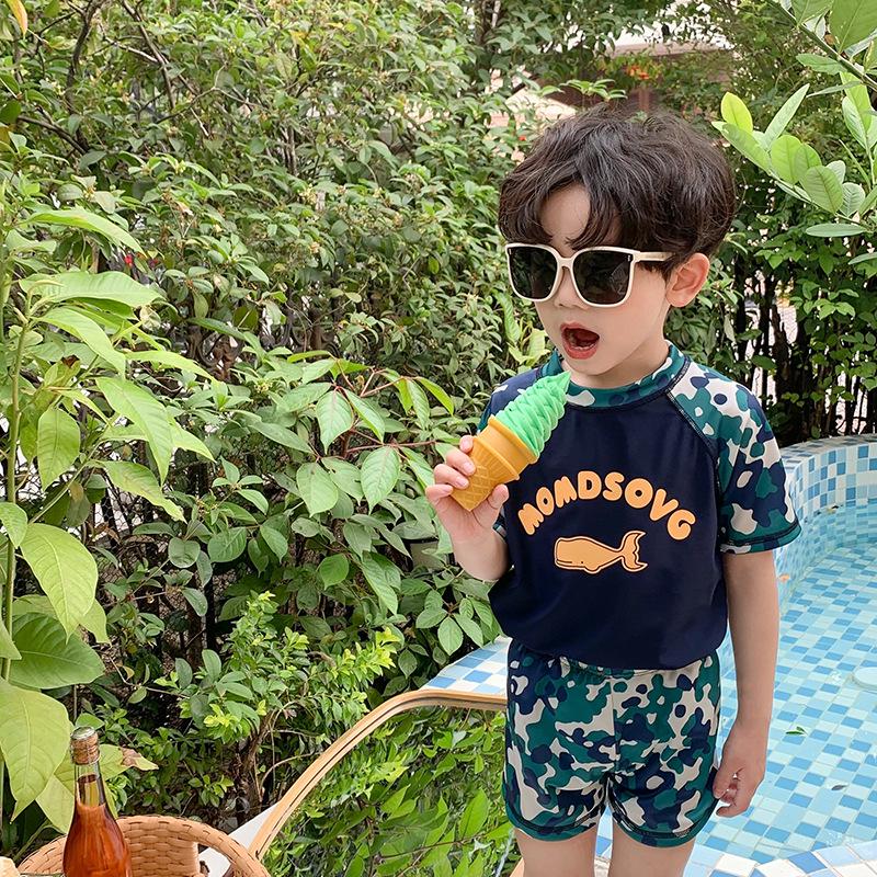 Boys Trendy Camouflage Whale Two-Piece Swimsuit: Sun Protection, Quick-Dry Swim Trunks for Vacation. 90 cm камуфляж зеленый
Boys Trendy Camouflage Whale Two-Piece Swimsuit: Sun Protection, Quick-Dry Swim Trunks for Vacation. 90 cm камуфляж зеленый