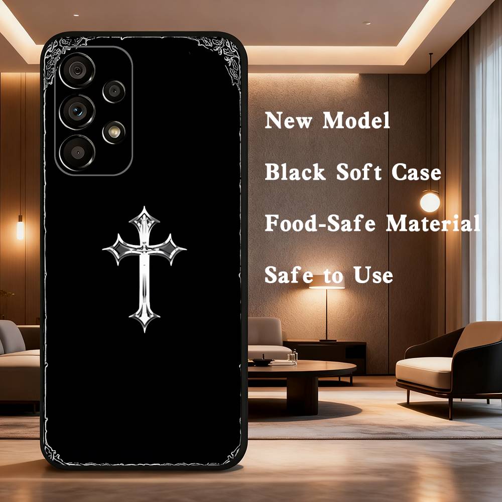 G-Gothic cross symbol Case For Samsung Galaxy A73,52,71,53,32,72,41,J7,22,Note,31,8,9,Soft Black Silicone Cover SamsungA40
G-Gothic cross symbol Case For Samsung Galaxy A73,52,71,53,32,72,41,J7,22,Note,31,8,9,Soft Black Silicone Cover SamsungA40