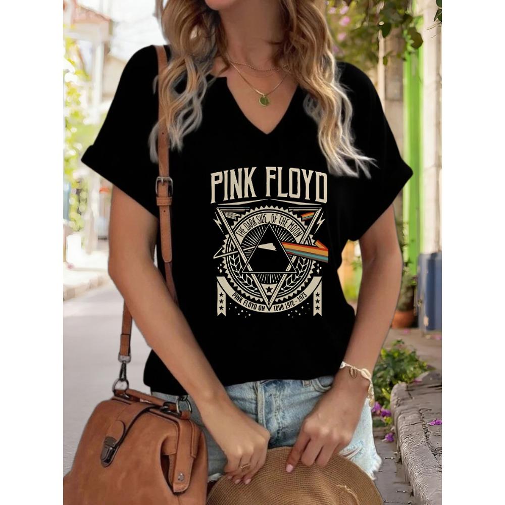Женская футболка с V-образным вырезом и принтом Pink Floyd Dark Side of The Moon , Ретро футболка с принтом рок-группы, Повседневная футболка с коротким рукавом S
Женская футболка с V-образным вырезом и принтом Pink Floyd Dark Side of The Moon , Ретро футболка с принтом рок-группы, Повседневная футболка с коротким рукавом S