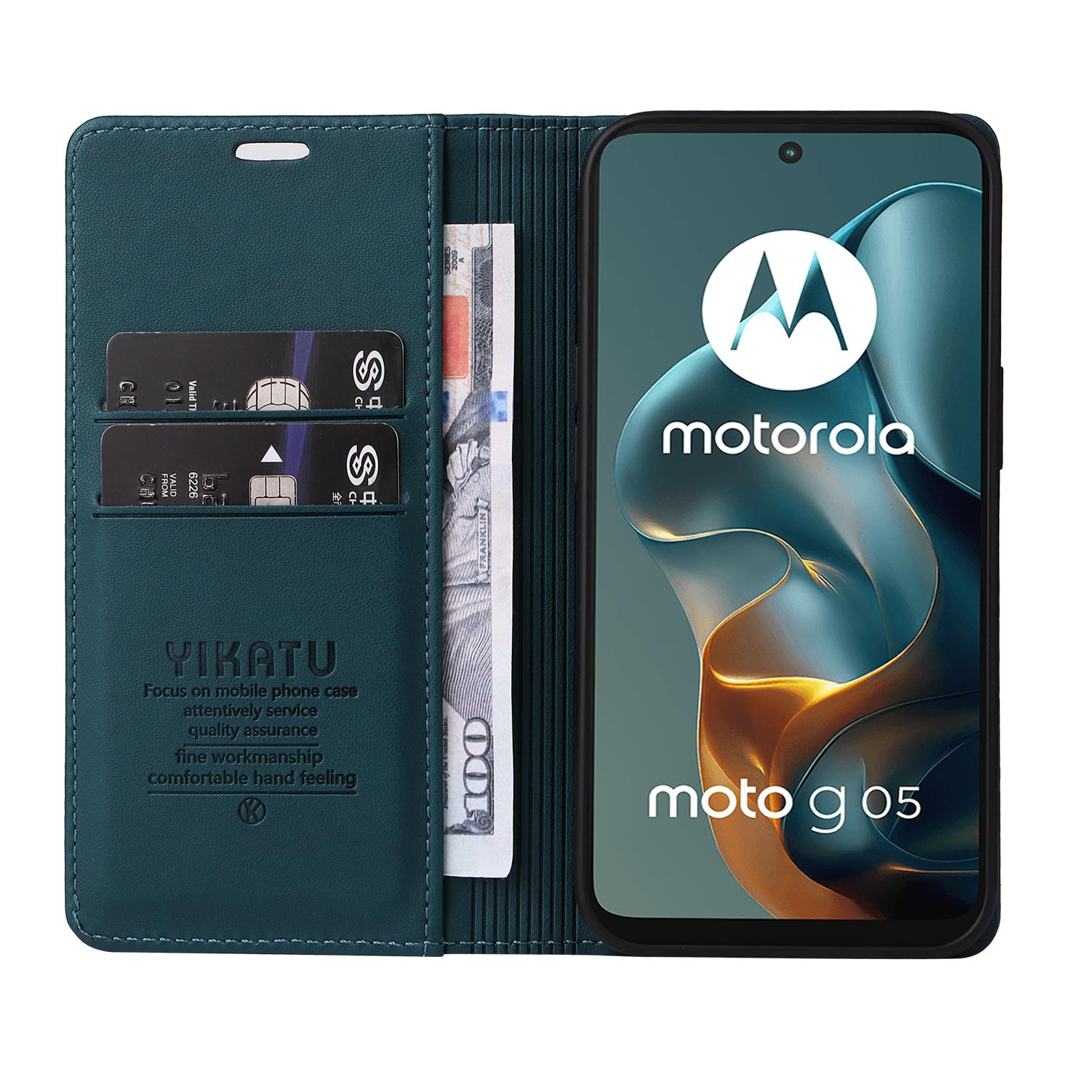 For Motorola Moto G05 4G Phone Cases YIKATU Magnetic Closure PU Leather Mobile Cover Green
For Motorola Moto G05 4G Phone Cases YIKATU Magnetic Closure PU Leather Mobile Cover Green