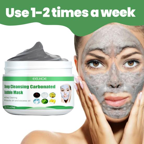 50 г/коробка, маска для лица, гладкое удаление черных точек, нежная, практичная, глубоко очищающая, газированная пузырьковая маска для девочек
