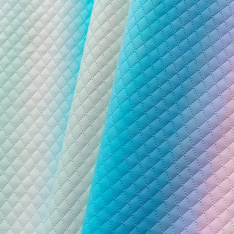 100x138cm PU Leather Colorful Gradient Polyester Wavy Fabric Fashion Luggage Cosmetic Bag Wear-resistant Breathable Fabrics 100x138cm
100x138cm PU Leather Colorful Gradient Polyester Wavy Fabric Fashion Luggage Cosmetic Bag Wear-resistant Breathable Fabrics 100x138cm