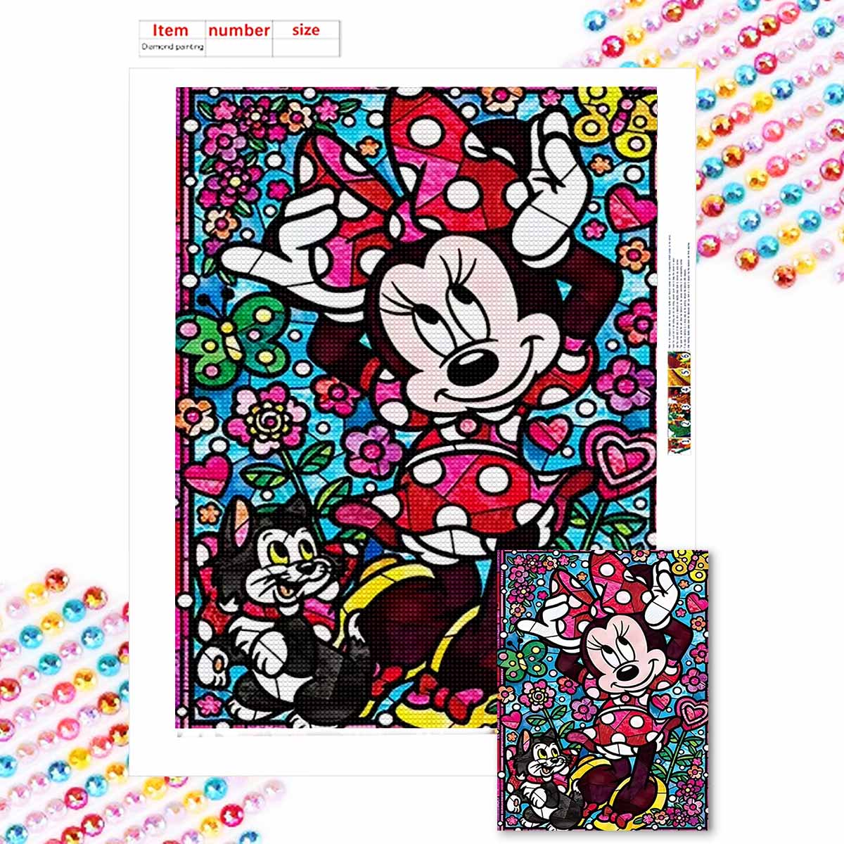 DIY Diamond Painting Minnie and The Cat Cross Stitch Kit Mosaic Art Diamond Painting Full Circle Diamond Home Decoration Round 20x30cm
DIY Diamond Painting Minnie and The Cat Cross Stitch Kit Mosaic Art Diamond Painting Full Circle Diamond Home Decoration Round 20x30cm