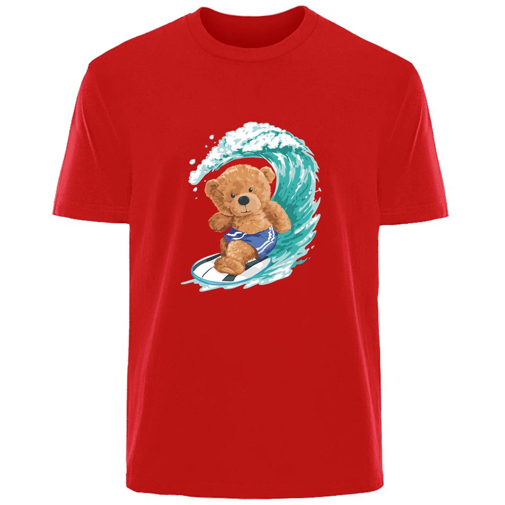Surf Bear Print Summer High Quality Men s 100% Cotton Breathable Sweat Absorbent T-Shirt Casual Fashion Men s Street Wear
Surf Bear Print Summer High Quality Men s 100% Cotton Breathable Sweat Absorbent T-Shirt Casual Fashion Men s Street Wear