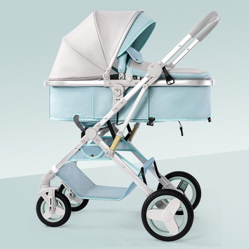 Конвертируемая коляска для новорожденного - Универсальная, Высокая посадка, Легкая, Двусторонняя, Дизайн со складыванием одной кнопкой.
Конвертируемая коляска для новорожденного - Универсальная, Высокая посадка, Легкая, Двусторонняя, Дизайн со складыванием одной кнопкой.