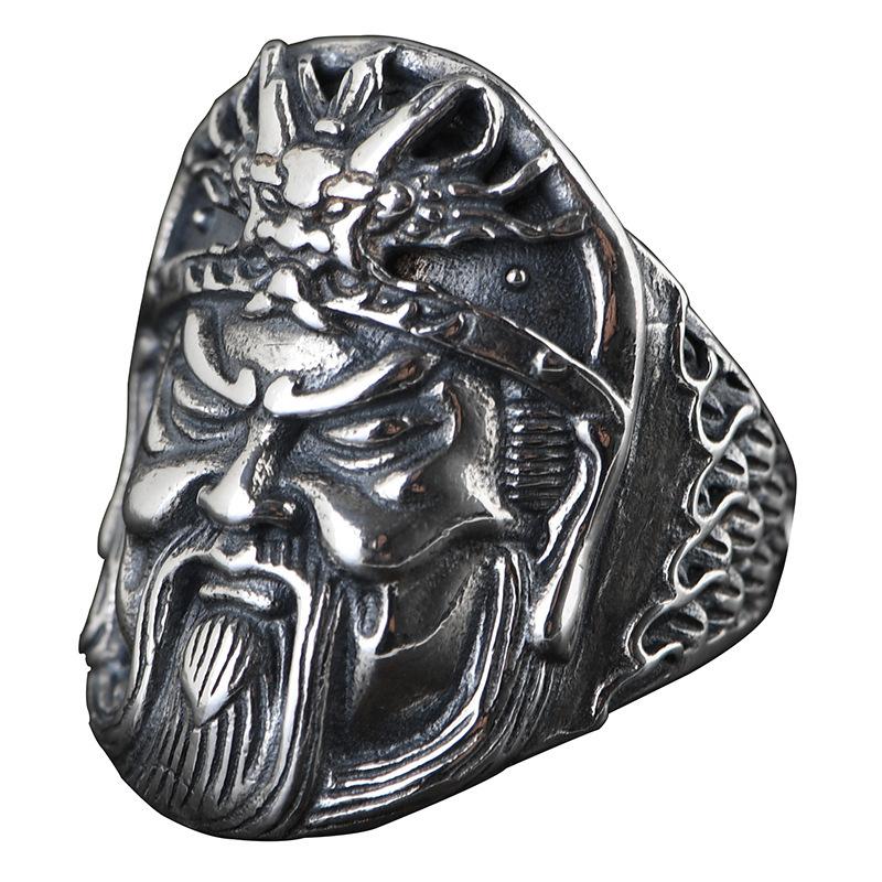 Plain Silver Guan Gong Ring Yi Bo Yuntian Guan Yu Erye Dragon Scale Pattern Open Index Finger Men s Ring one size(US size 6-13) срібний
Plain Silver Guan Gong Ring Yi Bo Yuntian Guan Yu Erye Dragon Scale Pattern Open Index Finger Men s Ring one size(US size 6-13) срібний