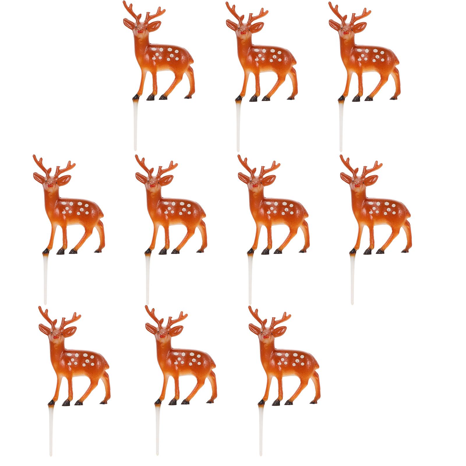 10Pcs Christmas Cake Picks Plastic 3D Cute Dessert Toppers Holiday Fruit Decorations for Cupcakes коричневий
10Pcs Christmas Cake Picks Plastic 3D Cute Dessert Toppers Holiday Fruit Decorations for Cupcakes коричневий