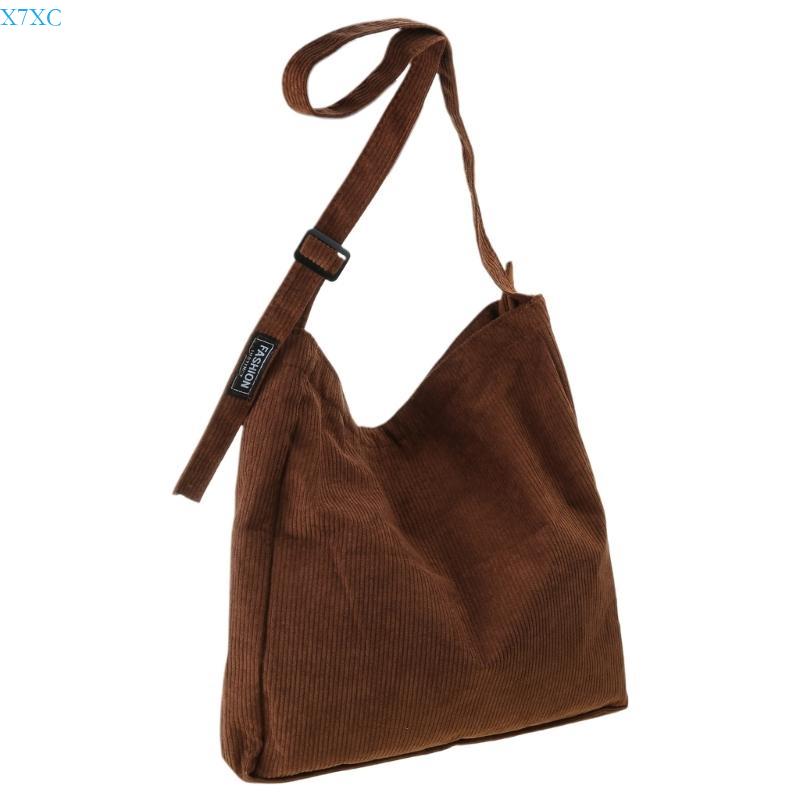 X7XC Fashionable Corduroy Shoulder Bag With Comfortable Strap Large Capacity Handbag
X7XC Fashionable Corduroy Shoulder Bag With Comfortable Strap Large Capacity Handbag