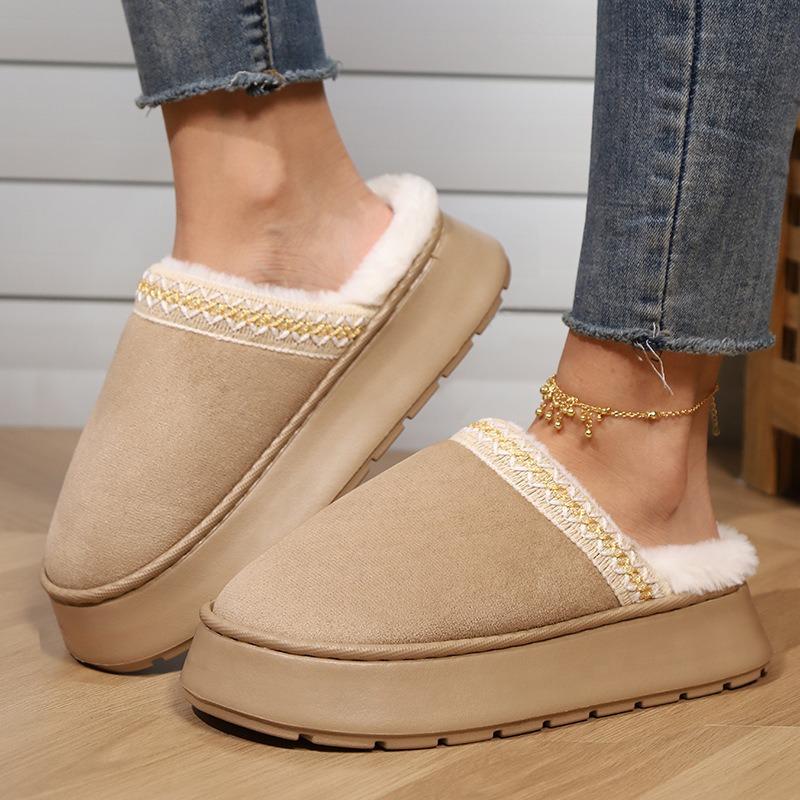 Тапочки, теплые и нескользящие дома осенью и зимой, модные и простые тапочки с пушистой отделкой и плоской подошвой для пары 36-37 хаки
Тапочки, теплые и нескользящие дома осенью и зимой, модные и простые тапочки с пушистой отделкой и плоской подошвой для пары 36-37 хаки