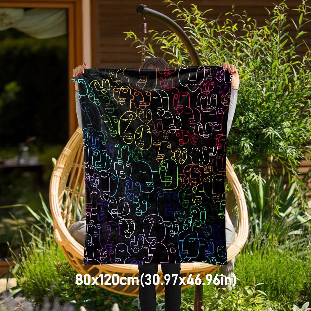1PC Faces ArtworkOutdoor Flannel Blanket - Soft Plush Decor for Picnics, camping, Bedroom, Playroom, Office, or Lunch Break 1248A 80x120cm(31x47inch)
1PC Faces ArtworkOutdoor Flannel Blanket - Soft Plush Decor for Picnics, camping, Bedroom, Playroom, Office, or Lunch Break 1248A 80x120cm(31x47inch)
