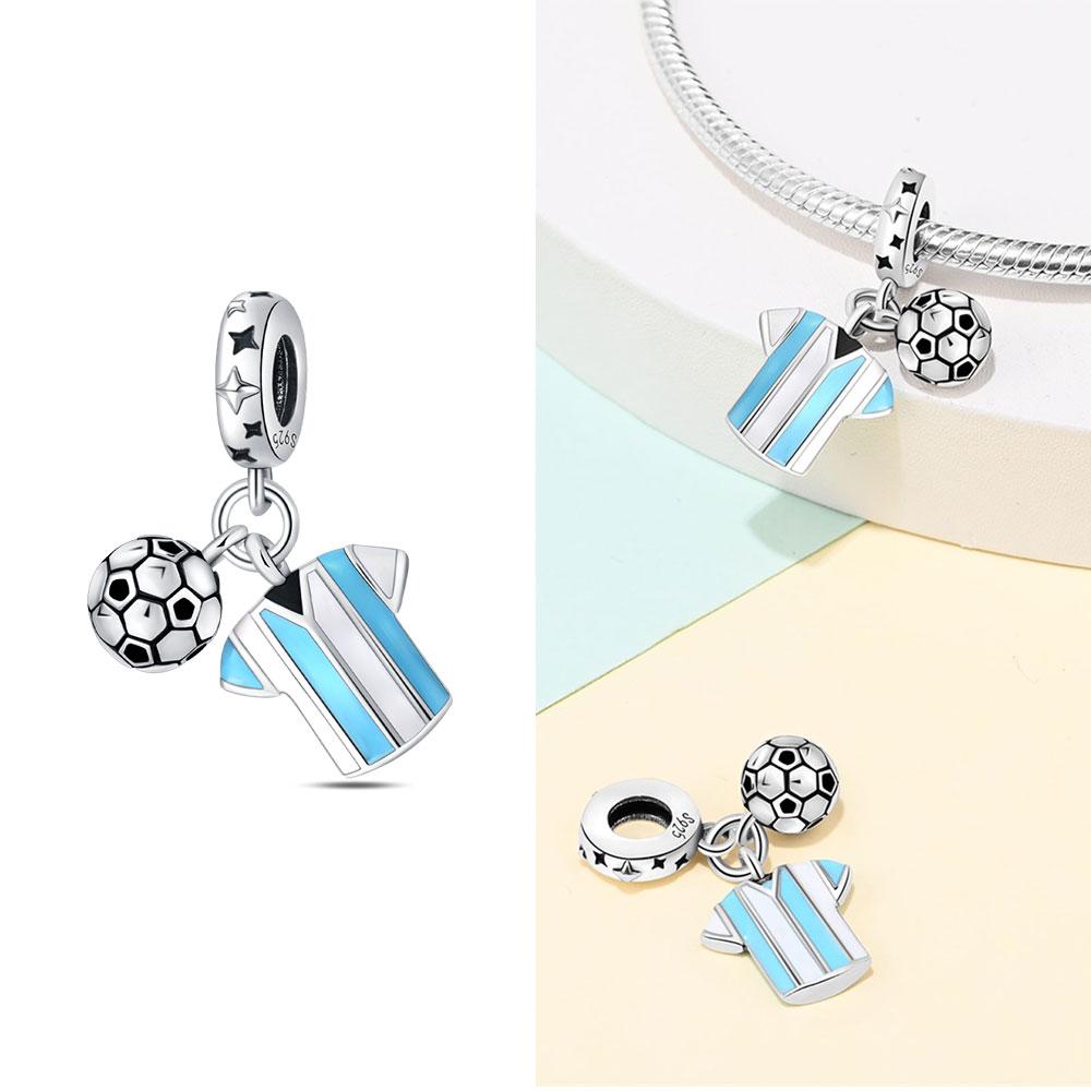 Charms 925 Silver Pink Zircon Football Beads Oil Painting Pendant Fit Bracelet Woman DIY Jewelry Exquisite Gifts Making
Charms 925 Silver Pink Zircon Football Beads Oil Painting Pendant Fit Bracelet Woman DIY Jewelry Exquisite Gifts Making