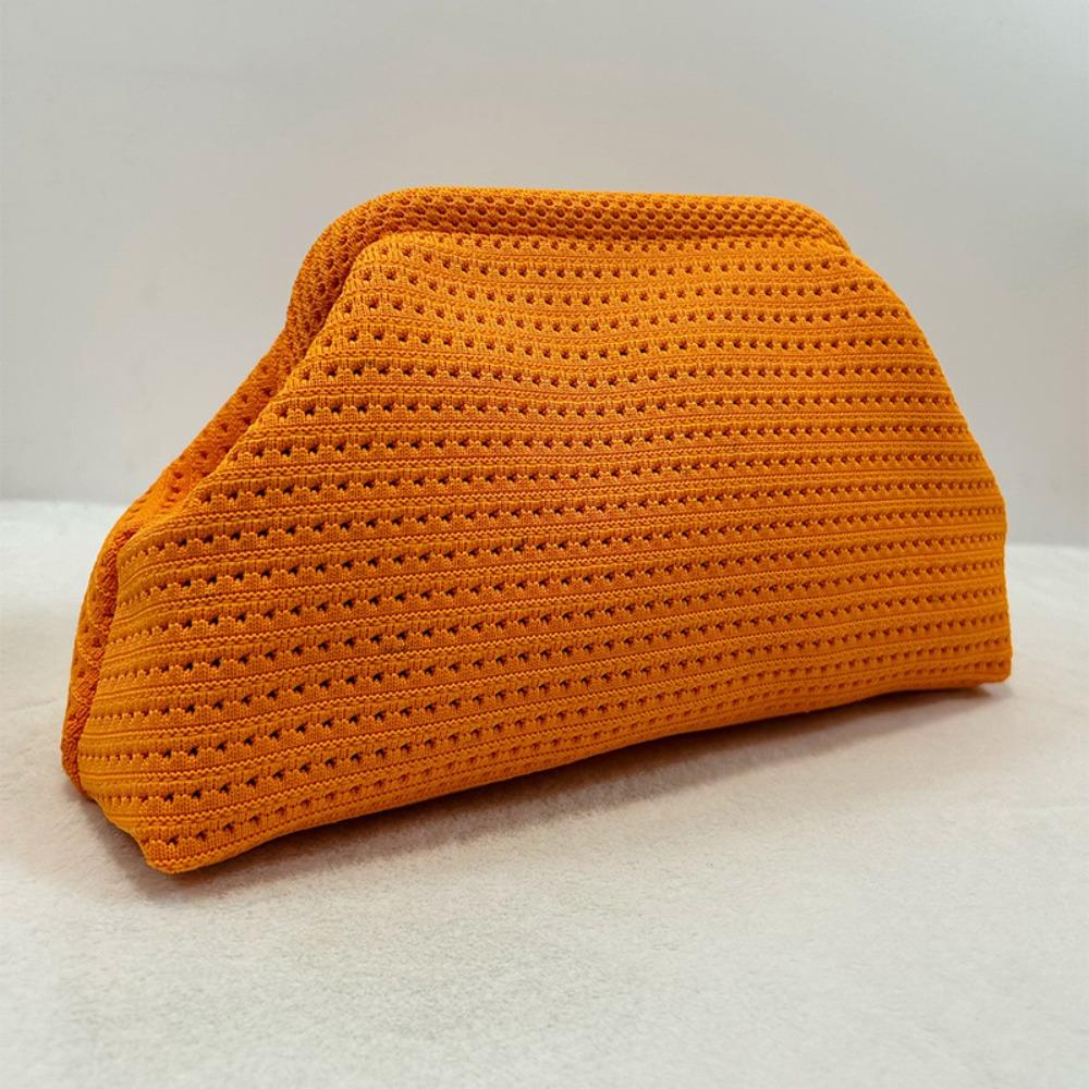 Versatile Solid Color Women Beach Clutch Bag Large Capacity Soft Elastic Crochet Handbag Hollow Out Dumpling Purse Summer Season помаранчевий
Versatile Solid Color Women Beach Clutch Bag Large Capacity Soft Elastic Crochet Handbag Hollow Out Dumpling Purse Summer Season помаранчевий