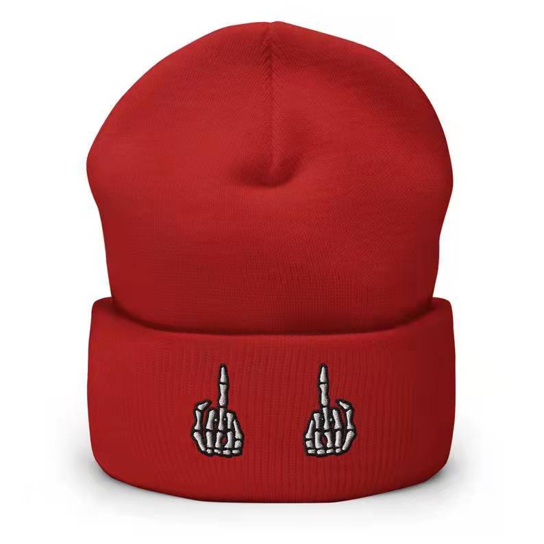 European and American autumn and winter trendy middle-finger hip-hop pullover hat, embroidered knitted hat, woolen hat, outdoor sports warm cold Adjustable красный
European and American autumn and winter trendy middle-finger hip-hop pullover hat, embroidered knitted hat, woolen hat, outdoor sports warm cold Adjustable красный