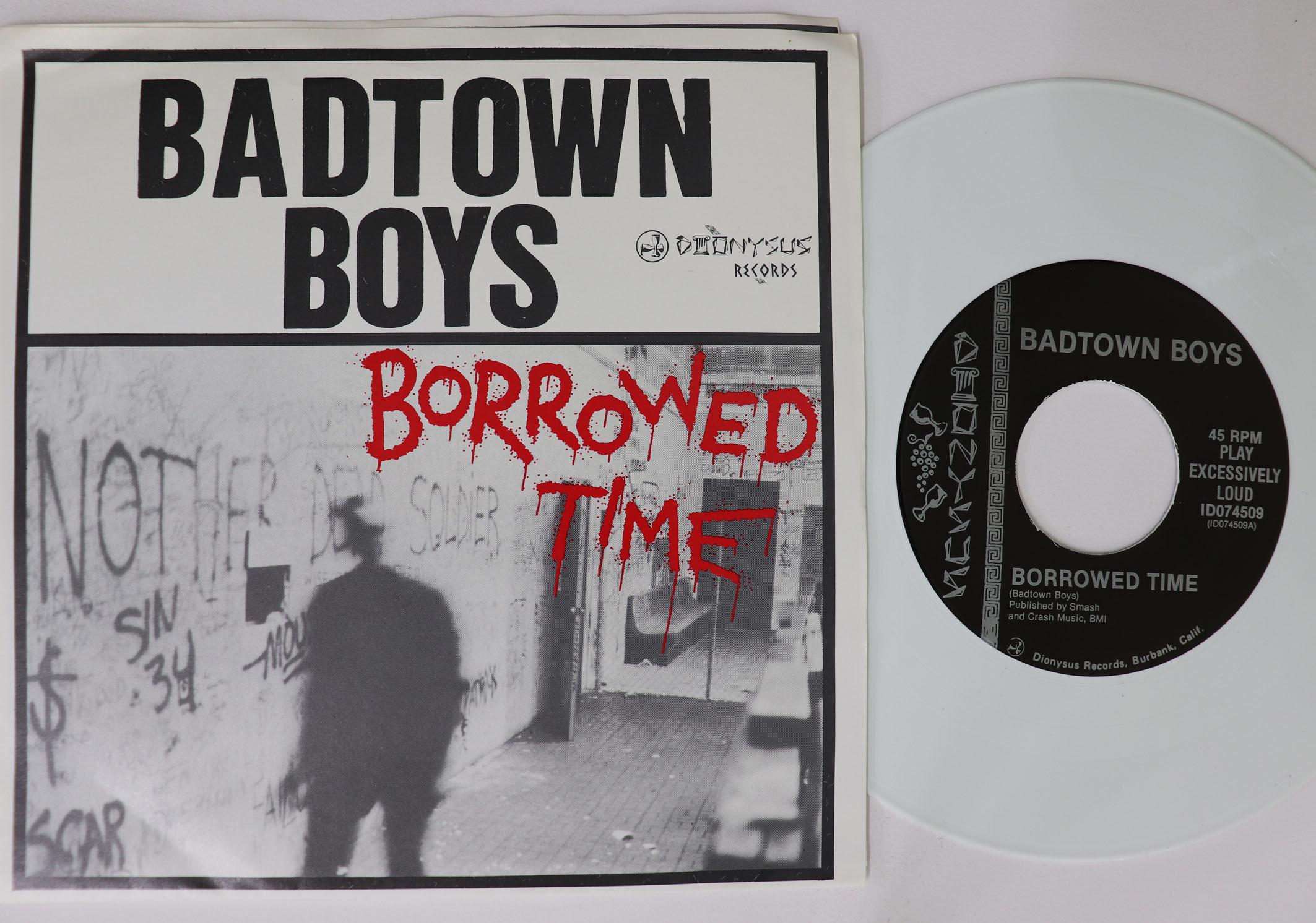 7inch Record BADTOWN BOYS Borrowed Time Better Forget Her ID074509 DIONYSUS 1990 US Rock Used
7inch Record BADTOWN BOYS Borrowed Time Better Forget Her ID074509 DIONYSUS 1990 US Rock Used
