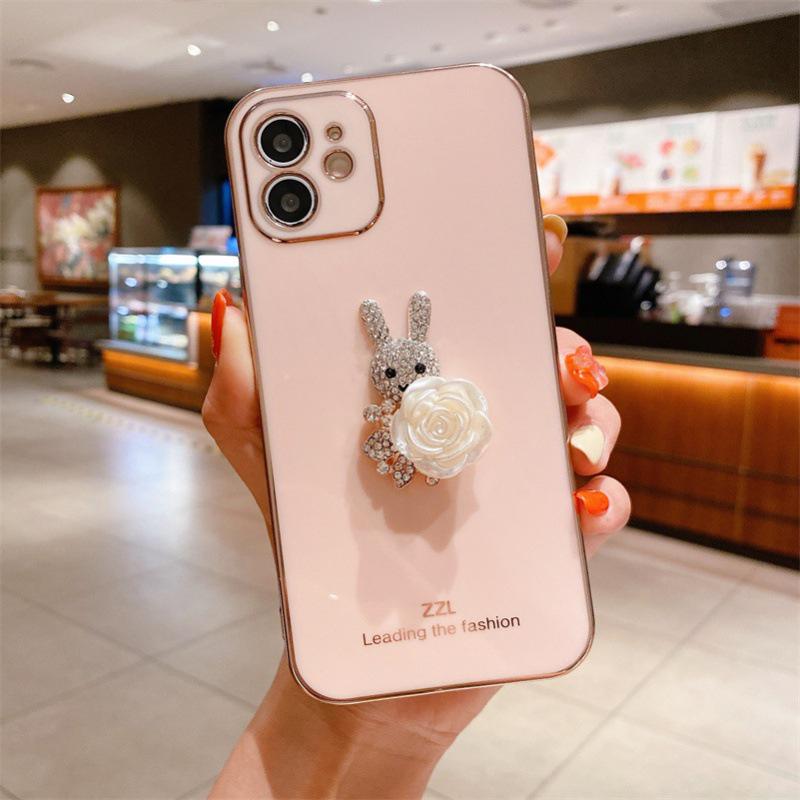 Electroplated Rabbit iPhone Case with Rhinestones - Fits iPhone 12/13/14 Pro, iPhone XR, 7 Plus, and Apple Phone 17. iPhone 13 Mini розовый
Electroplated Rabbit iPhone Case with Rhinestones - Fits iPhone 12/13/14 Pro, iPhone XR, 7 Plus, and Apple Phone 17. iPhone 13 Mini розовый
